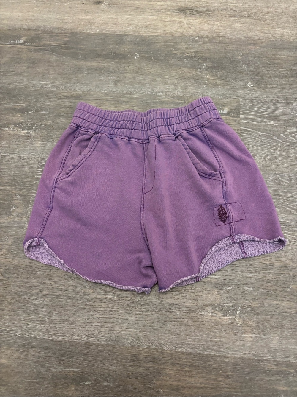 Free People Lilac Athletic Elastic-Waist Shorts - Picture 2 of 6